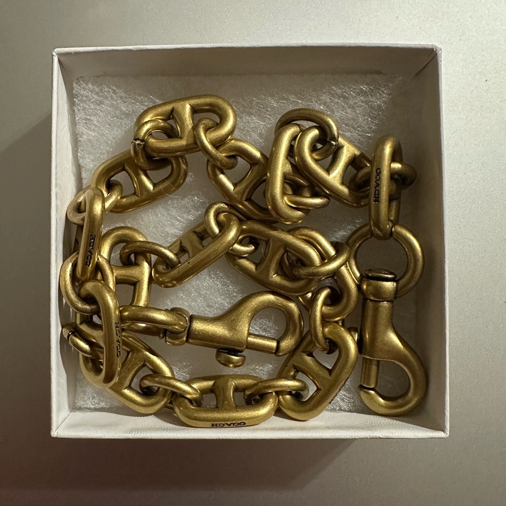 Coach Gold Chunk Link Strap - Picture 2 of 2